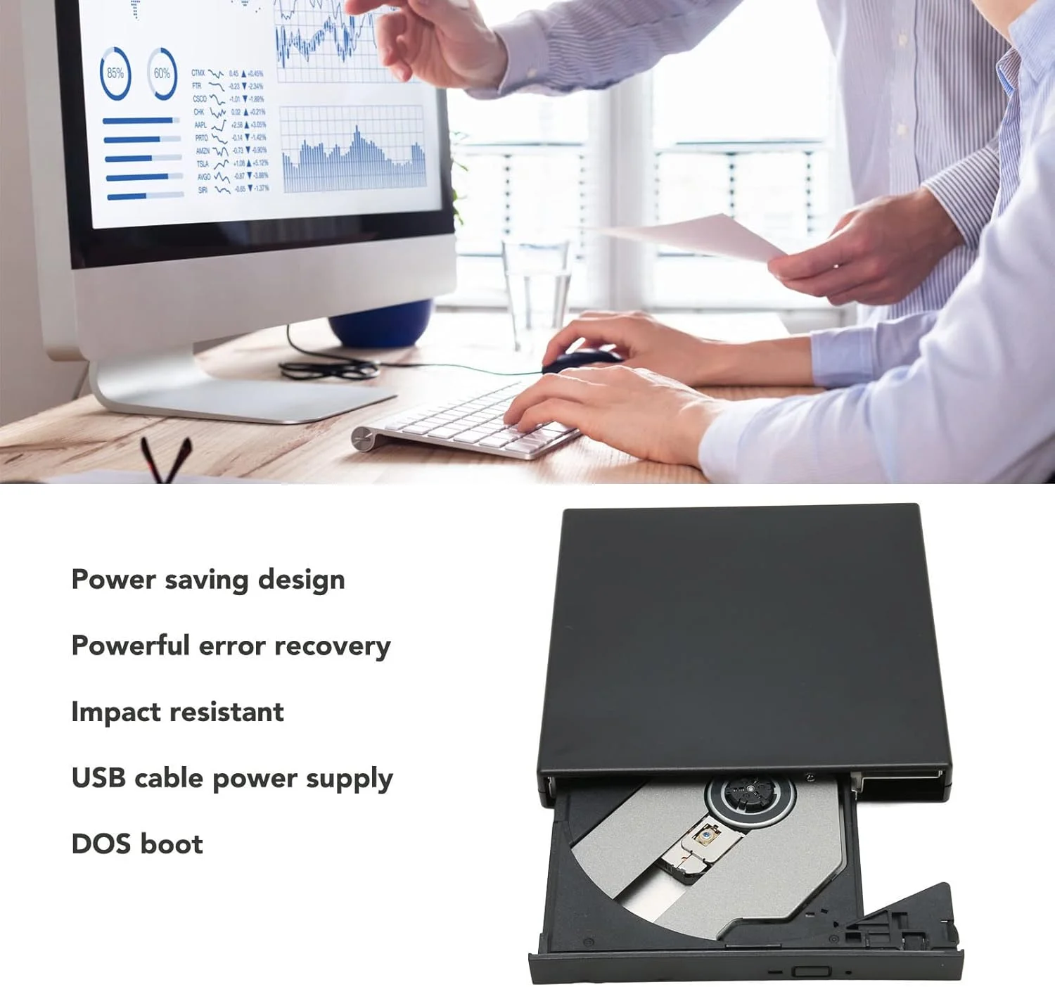 درایو CD اکسترنال، پخش کننده DVD قابل حمل USB 2.0، رایتر و سوزاننده CD با مقاومت در برابر ضربه، نویز کم، برای لپ تاپ، کامپیوتر شخصی، برای ویندوز، برای ویستا، برای سیستم عامل درایو CD اکسترنال، پخش کننده DVD قابل حمل USB 2.0، رایتر و سوزاننده CD با مقاومت در برابر ضربه، نویز کم، برای لپ تاپ، کامپیوتر شخصی، برای ویندوز، برای ویستا، برای سیستم عامل