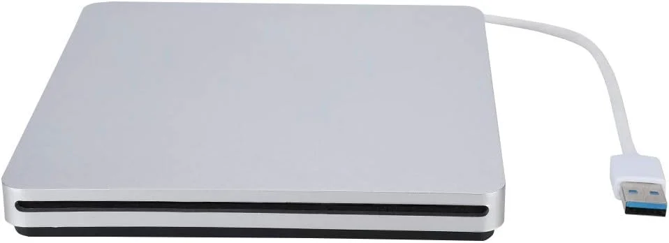 درایو نوری اکسترنال CD DVD، USB 3.0 قابل حمل، رایتر و رکوردر CD DVD اکسترنال، درایو نوری USB با حافظه 2 مگابایت برای نوت بوک/موبایل پی سی/کامپیوتر رومیزی