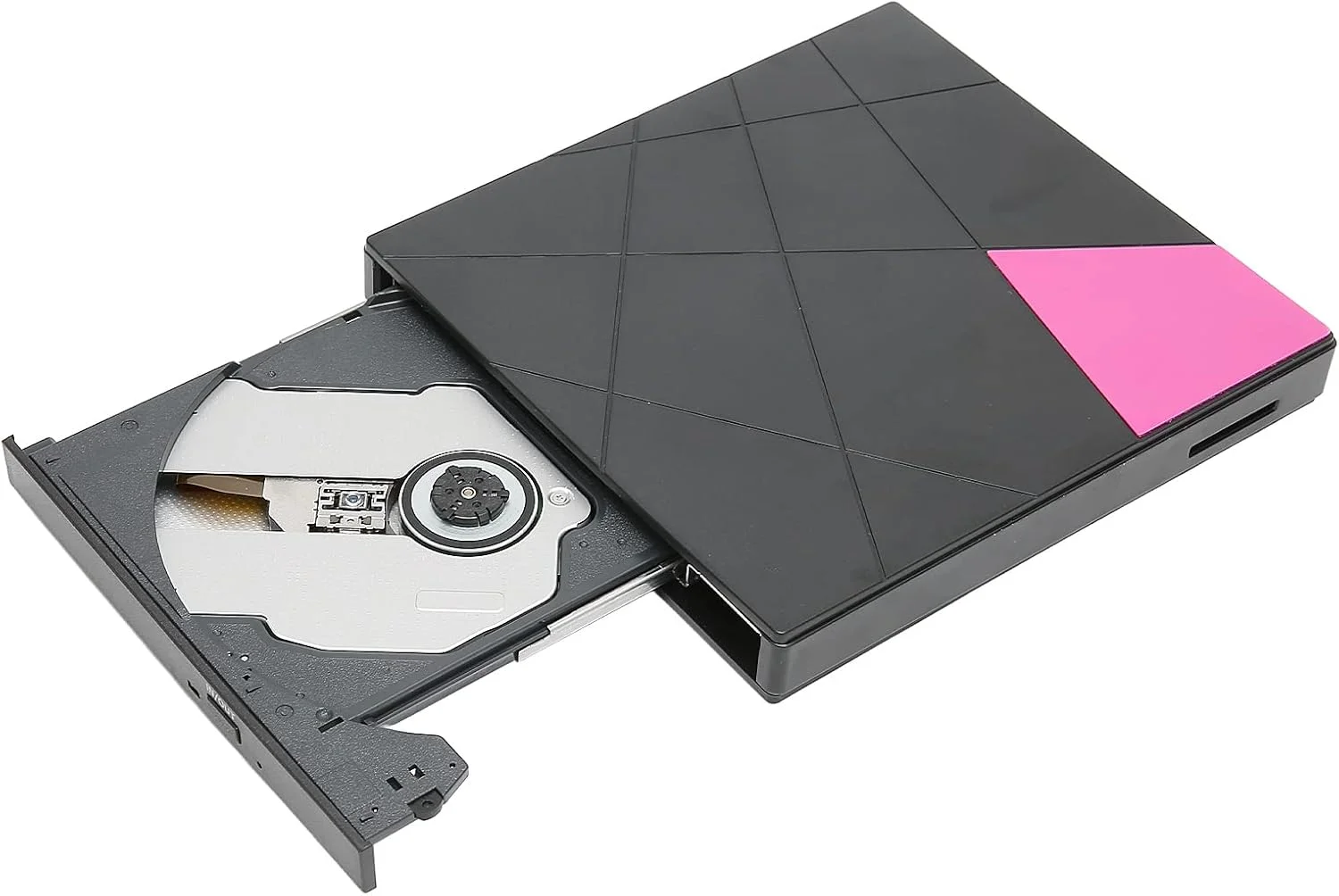 درایو DVD اکسترنال، USB 3.0 قابل حمل CD DVD رایتر و رکوردر 5Gbps سرعت بالا، طراحی باریک Plug and Play برای لپ تاپ و کامپیوتر