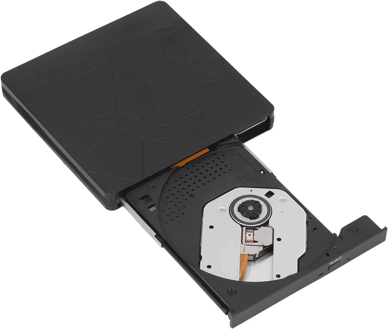 درایو DVD اکسترنال، درایو CD/DVD RW قابل حمل USB 3.0 / پخش کننده DVD، رایتر CD ROM با طرح بافت عنکبوتی برای لپ تاپ ویندوز