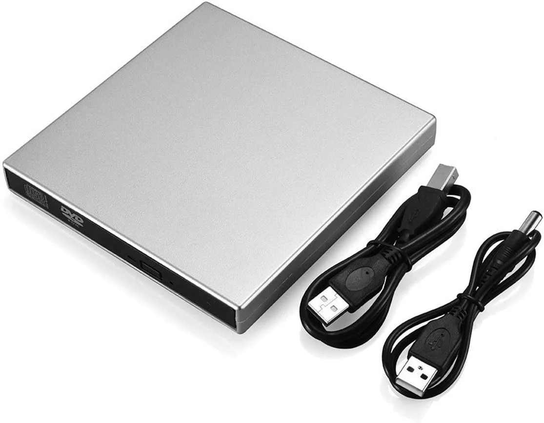 پخش کننده DVD اکسترنال قابل حمل، درایو CD DVD رایتر USB 2.0 برای ویندوز و مک پخش کننده DVD اکسترنال قابل حمل، درایو CD DVD رایتر USB 2.0 برای ویندوز و مک