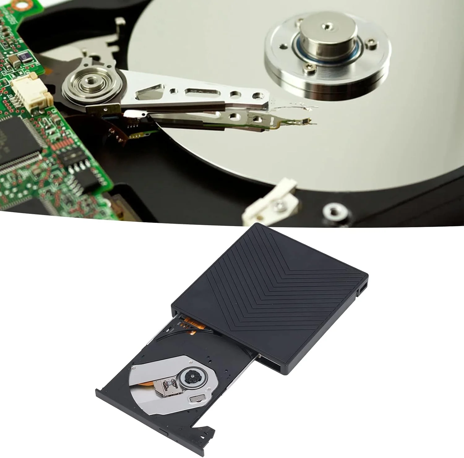 درایو نوری اکسترنال USB 3.0 Type C، پخش کننده DVD قابل حمل برای لپ تاپ، درایو CD DVD، رایتر و ریدر CD ROM برای لپ تاپ، کامپیوتر ویندوز، لینوکس و IOS