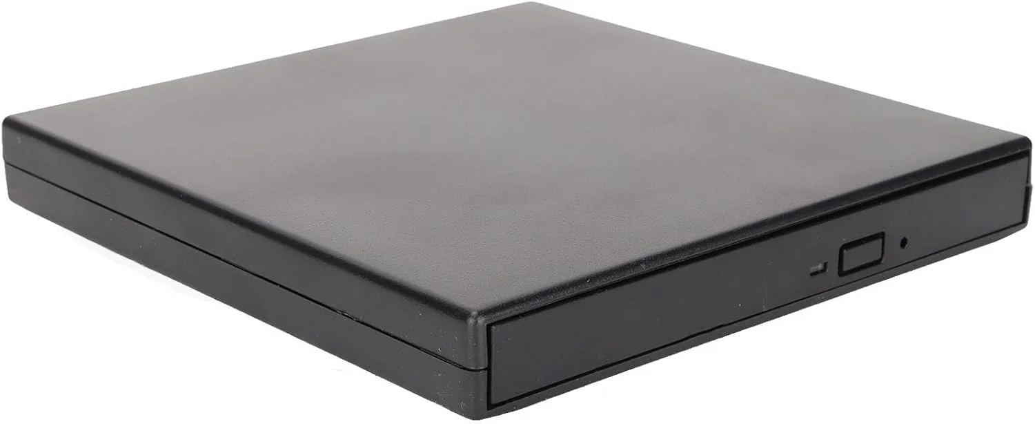 درایو DVD اکسترنال USB2.0، درایو CD DVD قابل حمل، درایو نوری DVD پلیر DVD رام برنر، کم صدا، منبع تغذیه USB، سازگار با ویندوز، لپ تاپ کامپیوتر رومیزی