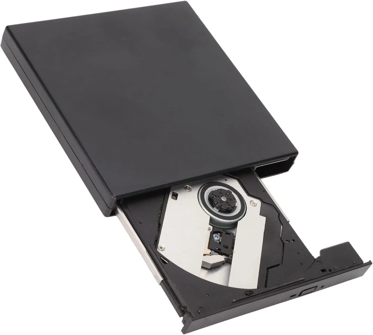 درایو DVD اکسترنال USB2.0، درایو CD DVD قابل حمل، درایو نوری DVD پلیر DVD رام برنر، کم صدا، منبع تغذیه USB، سازگار با ویندوز، لپ تاپ کامپیوتر رومیزی