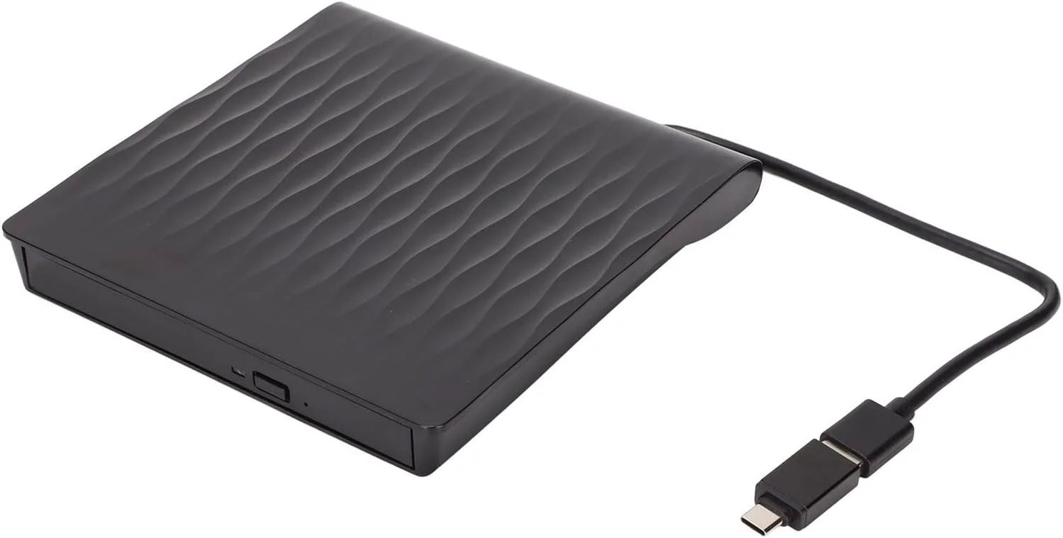 درایو DVD اکسترنال، درایو CD/DVD/RW قابل حمل USB 3.0 / طراحی سبک وزن و مقاوم در برابر ضربه برای لپ تاپ
