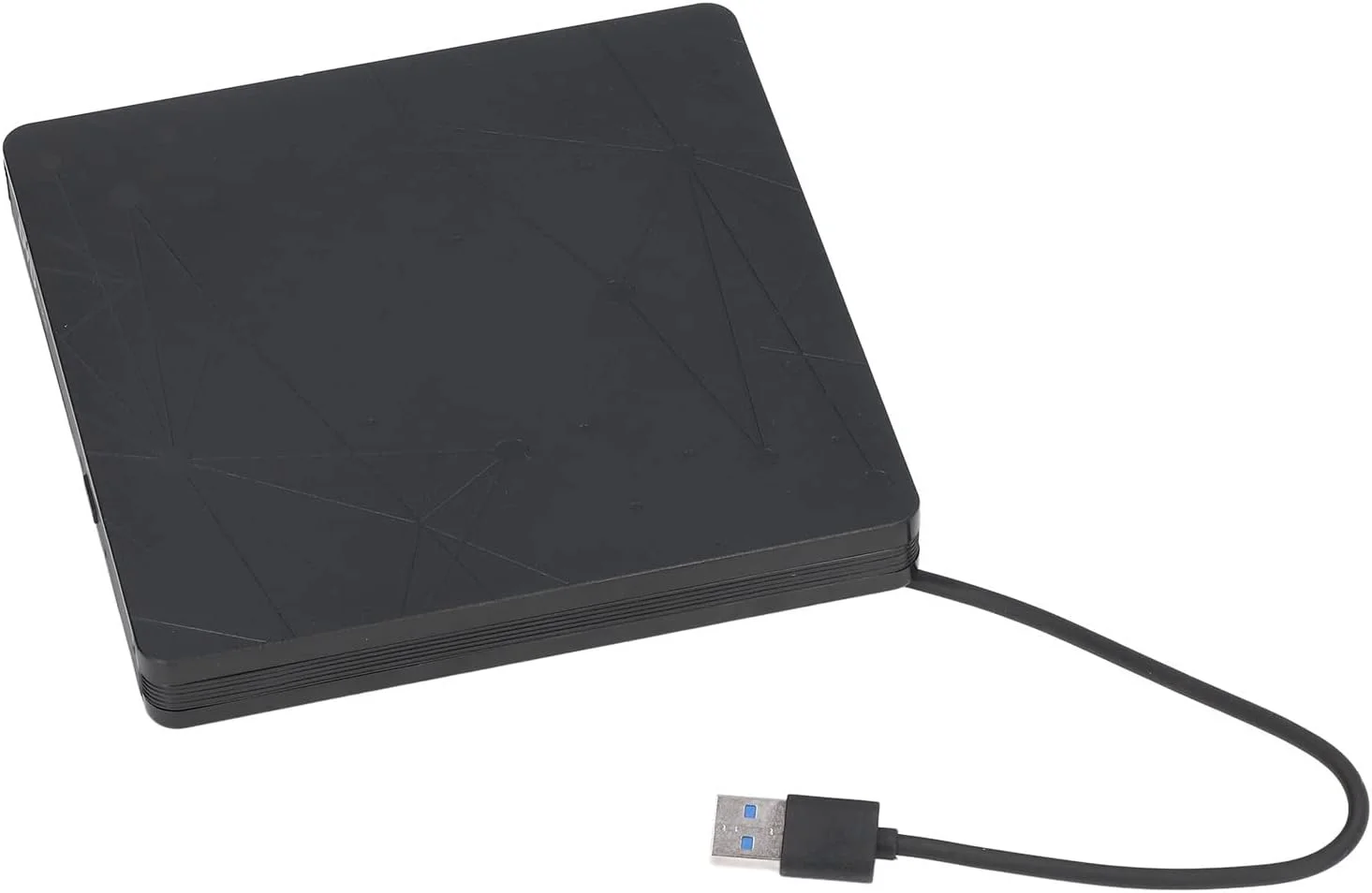 درایو اکسترنال CD DVD USB 3.0، درایو قابل حمل CD RW، پخش کننده DVD برای لپ تاپ، کامپیوتر، دسکتاپ، درایو نوری پلیر رایتر با هاب USB، پشتیبانی از TF، خواندن کارت حافظه