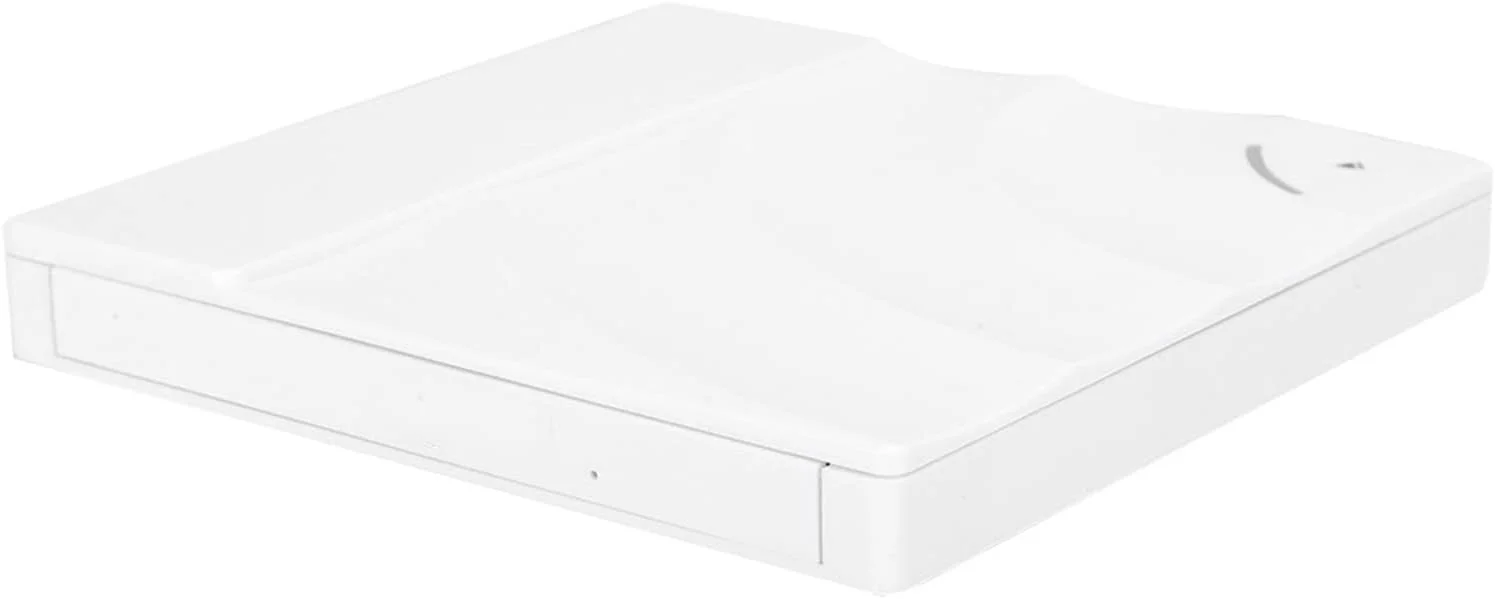 درایو نوری اکسترنال، دی وی دی رایتر USB 3.0 لمسی، پشتیبانی از رایت دیسک های فشرده 12 و 8 سانتی متری، لوازم جانبی برای نوت بوک/رومیزی/All-in-one (سفید)