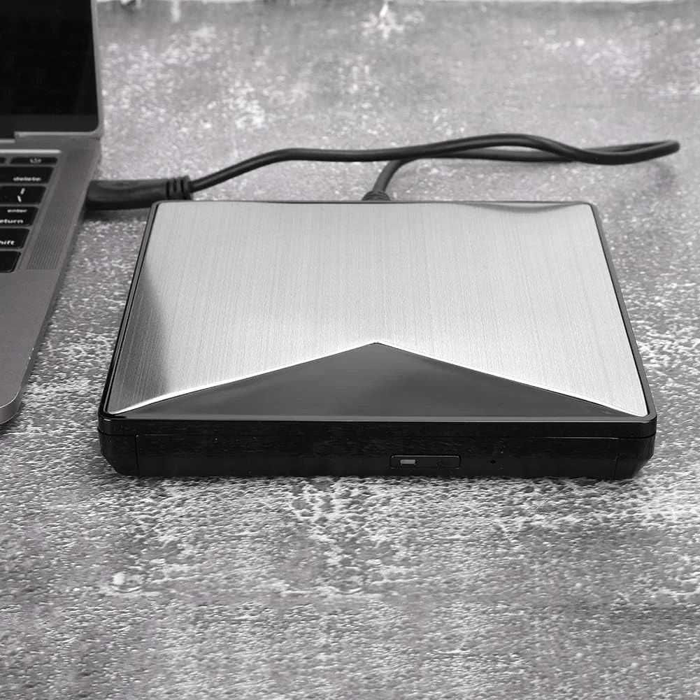 دی وی دی رایتر USB، درایو نوری اکسترنال USB 3.0، مناسب برای کامپیوترهای رومیزی و لپ تاپ برای WindowsXP/2003/2000/Vista/7/8.1/10/