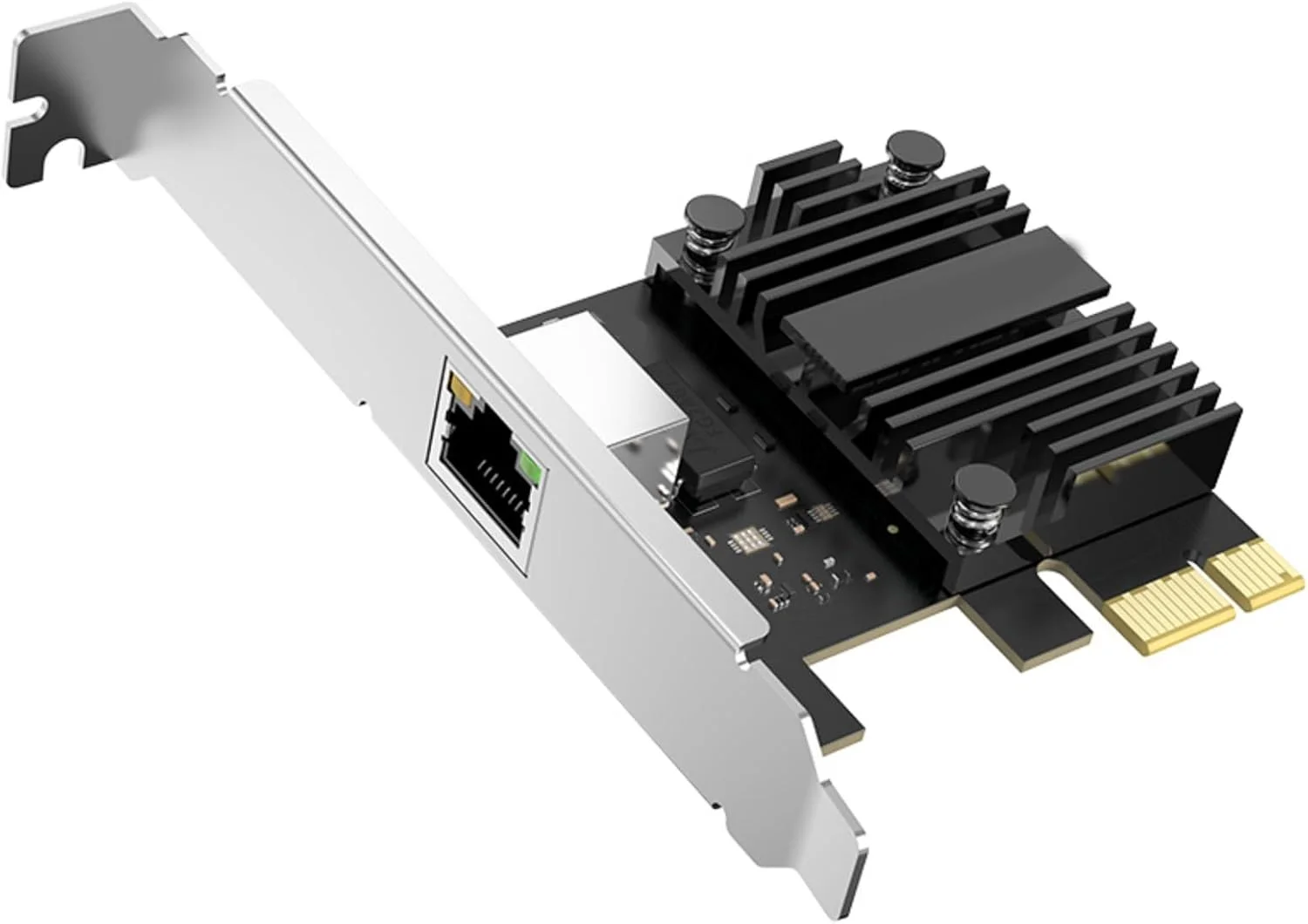 کارت شبکه PCIe اترنت 5 گیگابیت بر ثانیه RTL8126 آداپتور RJ45 5000 مگابیت بر ثانیه با پروفایل پایین برای رایانه شخصی رومیزی کارت شبکه گیگابیتی