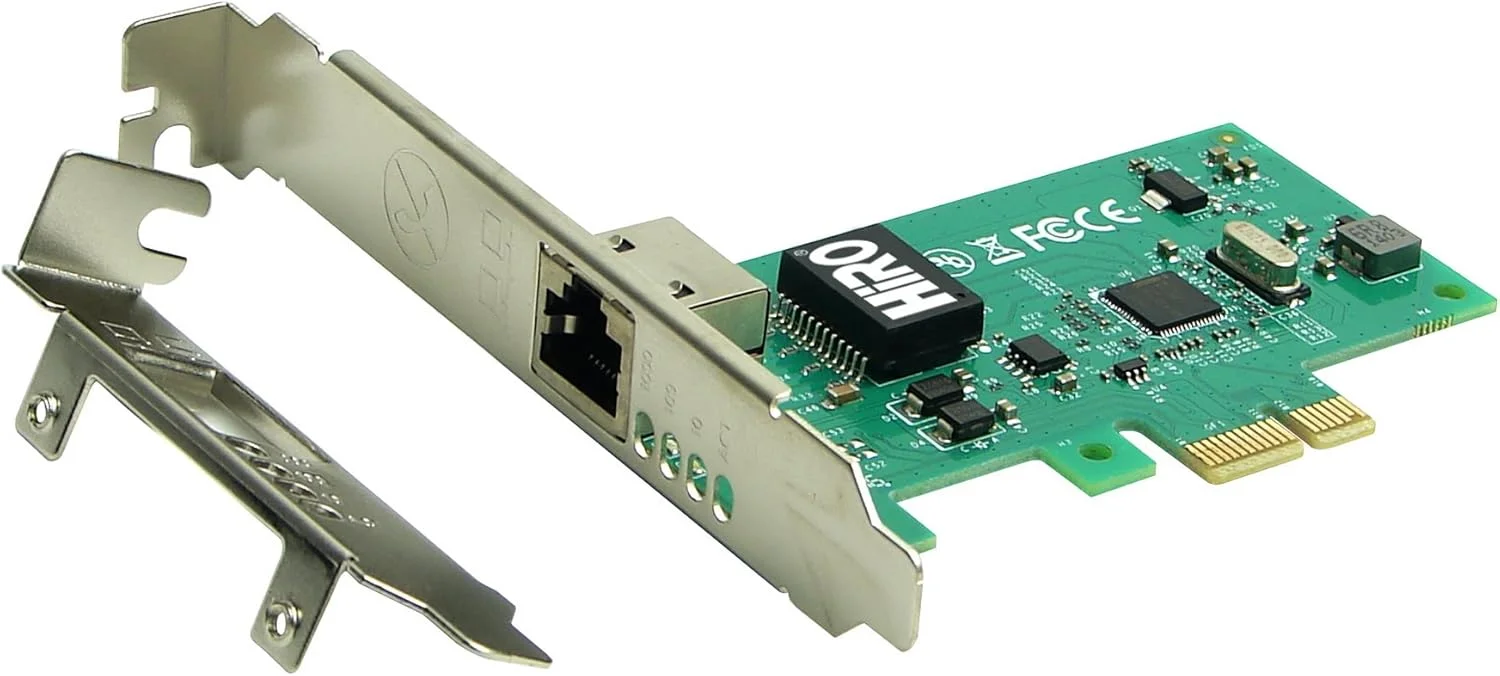 کارت شبکه گیگابیتی اترنت HiRO H50370 Intel® 82574L PCIe PCI Express PCI-E x1 PXE WOL VLAN VMware ESXi سازگار با Windows 11 10 بدون نیاز به نصب درایور Windows 8.1 8 7