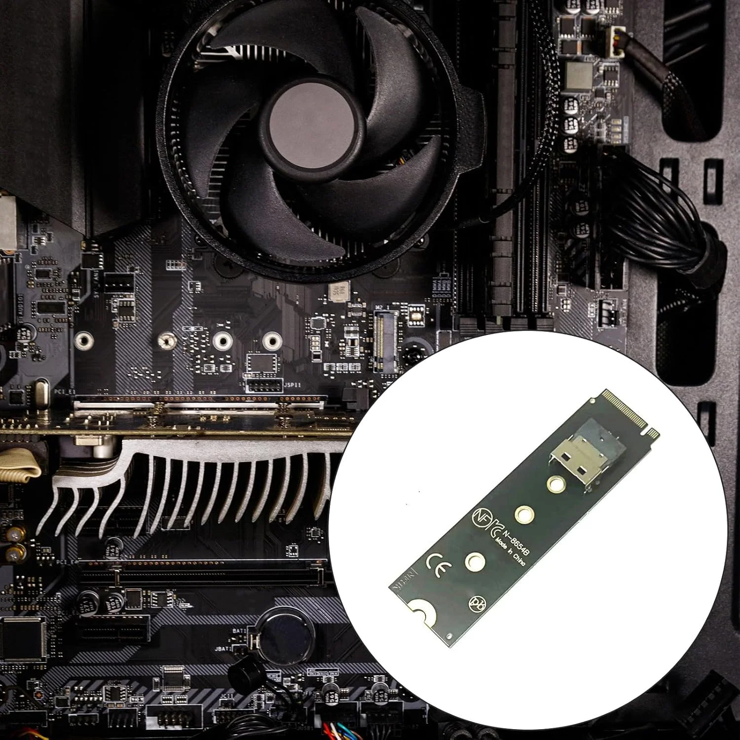 کارت توسعه NVMe PCIe به پورت SFF-8654، کارت آداپتور یکپارچه مادربرد برای برد توسعه کامپیوتر رومیزی