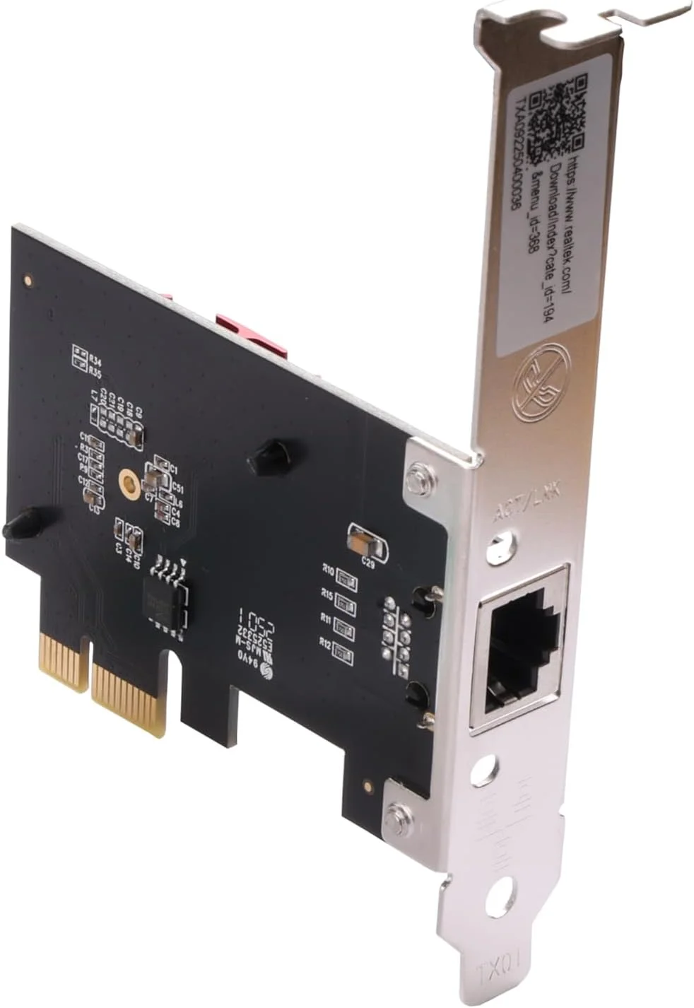 کارت شبکه 2.5 گیگابیتی PCIe، چیپست RTL8125B، آداپتور اترنت 2500 مگابیتی با هیت سینک آلومینیومی و پورت های روکش طلا، سازگار با Synology/QNAP NAS، PCIe x1 (بدون SR-IOV) کارت شبکه 2.5 گیگابیتی PCIe، چیپست RTL8125B، آداپتور اترنت 2500 مگابیتی با هیت سینک آلومینیومی و پورت های روکش طلا، سازگار با Synology/QNAP NAS، PCIe x1 (بدون SR-IOV)