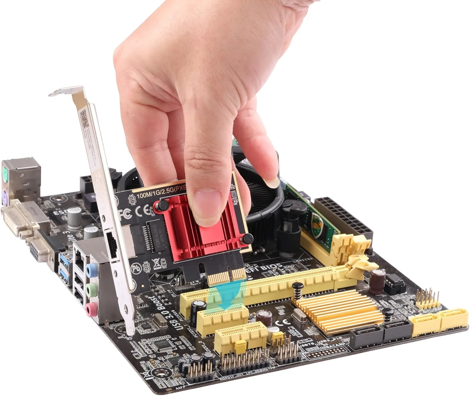 کارت شبکه 2.5 گیگابیتی PCIe، چیپست RTL8125B، آداپتور اترنت 2500 مگابیتی با هیت سینک آلومینیومی و پورت های روکش طلا، سازگار با Synology/QNAP NAS، PCIe x1 (بدون SR-IOV) کارت شبکه 2.5 گیگابیتی PCIe، چیپست RTL8125B، آداپتور اترنت 2500 مگابیتی با هیت سینک آلومینیومی و پورت های روکش طلا، سازگار با Synology/QNAP NAS، PCIe x1 (بدون SR-IOV)