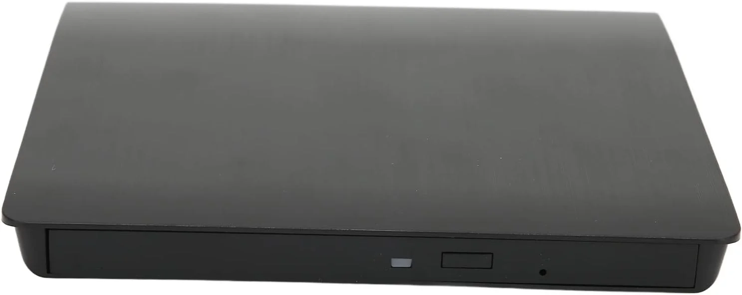 محفظه درایو DVD اکسترنال، استاندارد USB3.0 انتقال USB3.0 محفظه درایو نوری فوق العاده باریک برای لپ تاپ و کامپیوتر رومیزی - مشکی