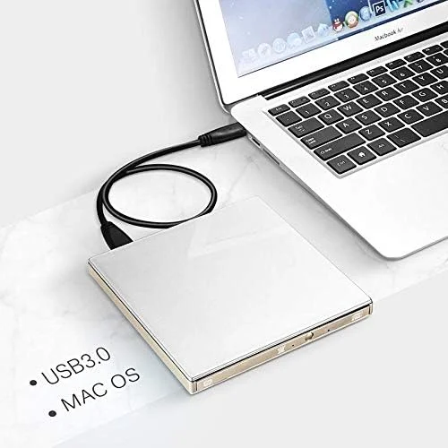 درایو نوری اکسترنال USB 3.0 DVD رایتر رکوردر قابل حمل برای لپ تاپ