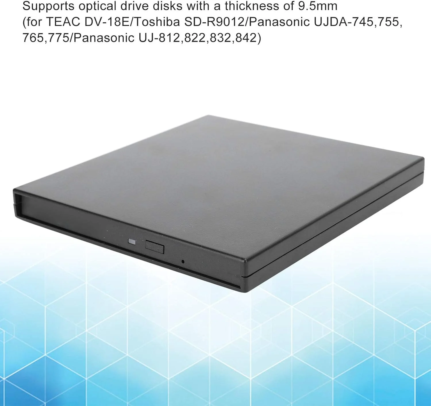 درایو نوری اکسترنال VCD DVD CD، کیس درایو نوری فشرده قابل حمل برای کامپیوتر رومیزی و لپ تاپ مناسب برای دفتر کار