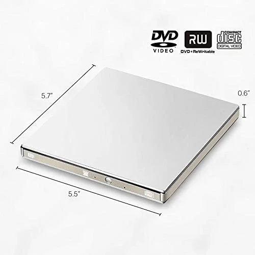 درایو نوری اکسترنال USB 3.0 DVD رایتر رکوردر قابل حمل برای لپ تاپ