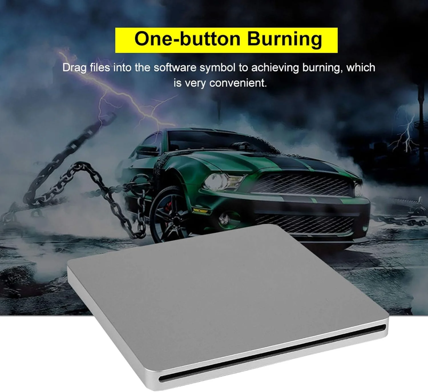 درایو DVD اکسترنال، رایتر CD درایو DVD اکسترنال، انتقال سریع داده، پورت تایپ C، اتصال آسان، رایتر DVD اکسترنال برای Win7 و Win8/Win10