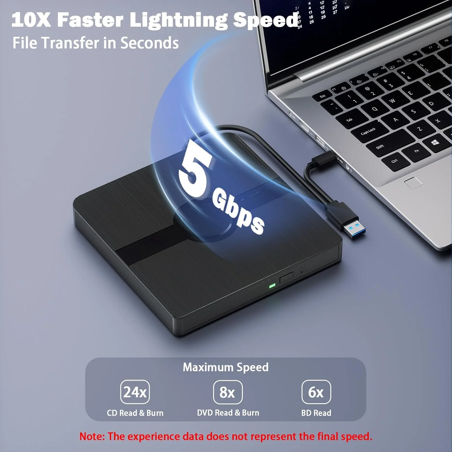 درایو بلوری اکسترنال، پخش کننده BD با قابلیت خواندن/نوشتن، پخش کننده بلوری قابل حمل با USB 3.0 و Type-C، رایتر CD/DVD، درایو بلوری سه بعدی سازگار با Win10 و Mac OS، درایو پخش بلوری برای کامپیوتر