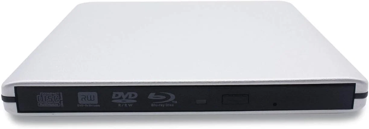 درایو نوری اکسترنال USB 3.0 Blu-Ray DVD/BD/CD، پخشکننده/رایتر/برنر بلوری 3D فوقالعاده نازک قابل حمل، مناسب برای MacBook Pro Air، Apple Mac و انواع کامپیوترهای رومیزی و لپتاپ (نقرهای) درایو نوری اکسترنال USB 3.0 Blu-Ray DVD/BD/CD، پخشکننده/رایتر/برنر بلوری 3D فوقالعاده نازک قابل حمل، مناسب برای MacBook Pro Air، Apple Mac و انواع کامپیوترهای رومیزی و لپتاپ (نقرهای)