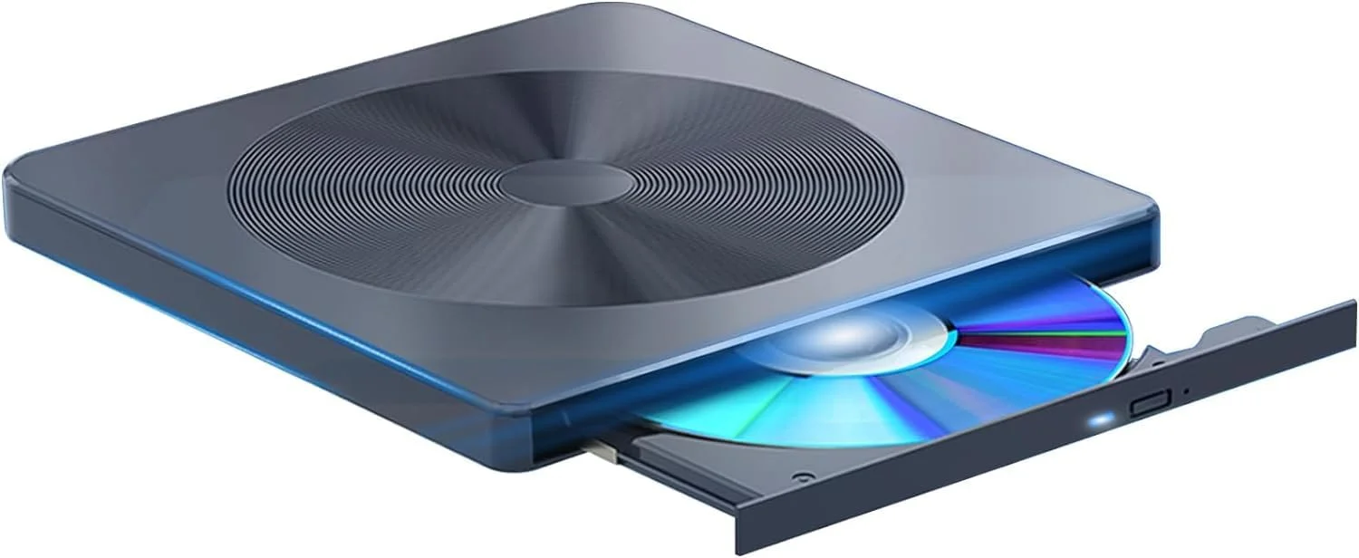 درایو بلوری اکسترنال، پخش کننده/رایتر قابل حمل، سازگار با USB 3.0 و Type-C DVD DVD BD، سازگار با Win7-11/Mac OS درایو بلوری اکسترنال، پخش کننده/رایتر قابل حمل، سازگار با USB 3.0 و Type-C DVD DVD BD، سازگار با Win7-11/Mac OS