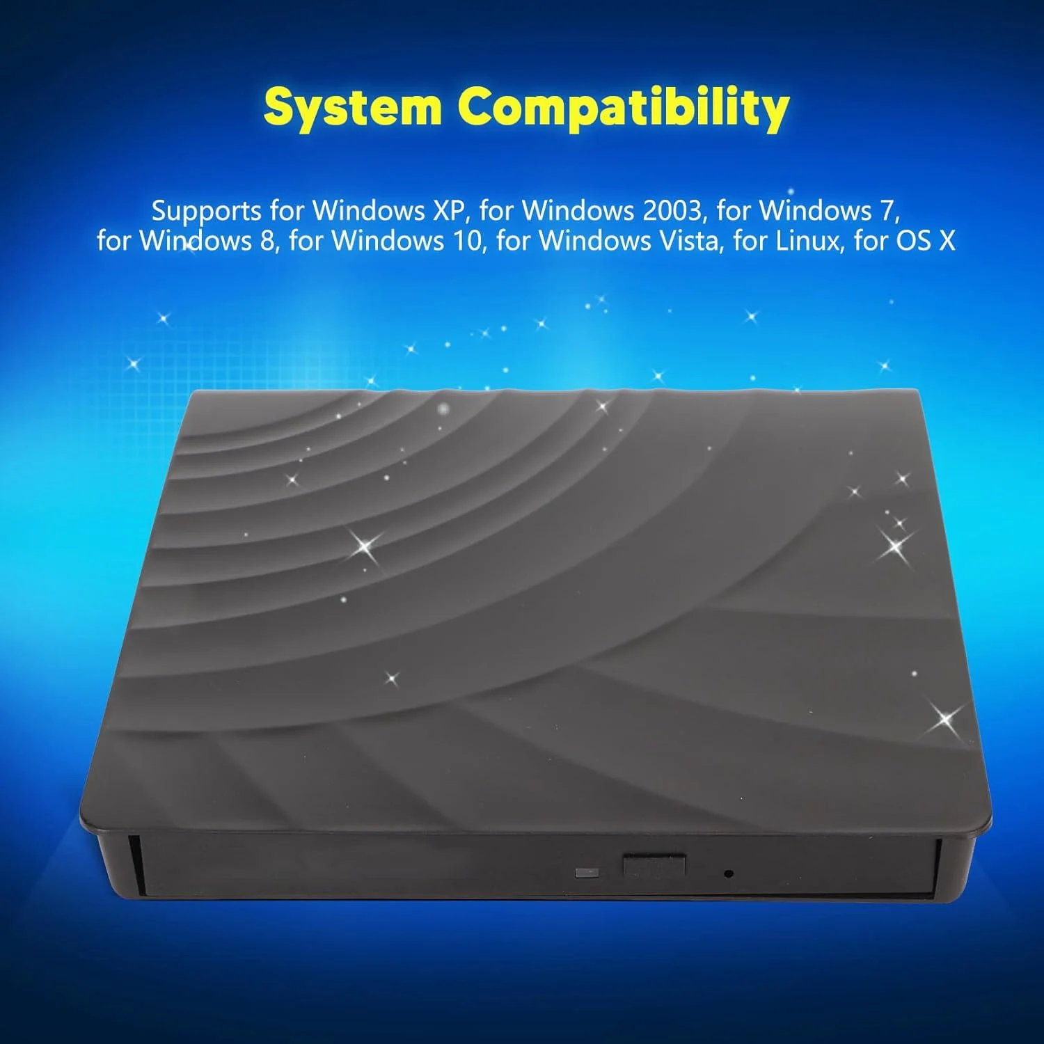 محفظه درایو نوری اکسترنال CD DVD، طراحی یکپارچه چند منظوره فوق العاده باریک 5Gbps کیت محفظه درایو دیسک نوری اکسترنال برای کامپیوتر رومیزی (نوع D)