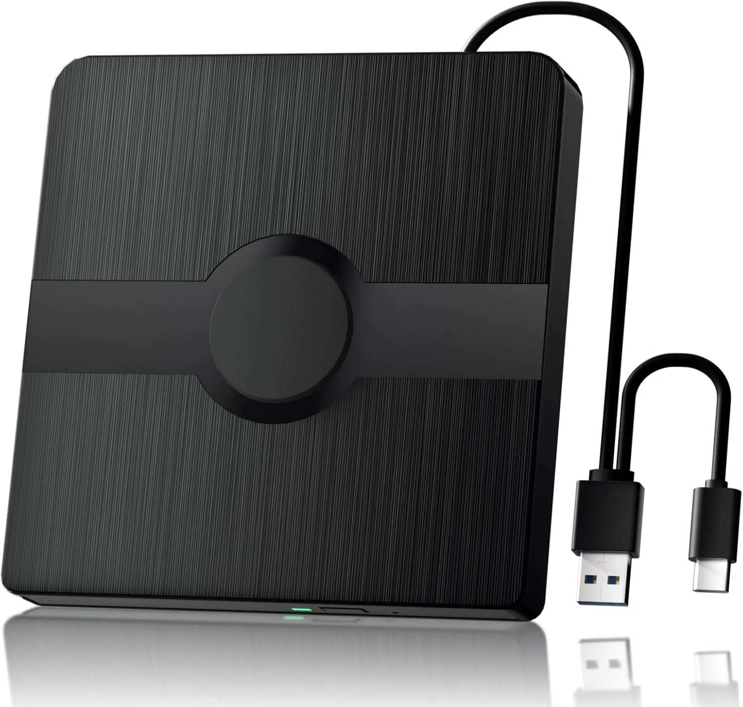 درایو بلوری اکسترنال USB 3.0 Type-C قابل حمل، پخش کننده بلوری DVD CD با سرعت بالا، درایو بلوری سازگار با ویندوز، مک بوک، لپ تاپ، کامپیوتر، پشتیبانی از دیسک های چند فرمتی 3D