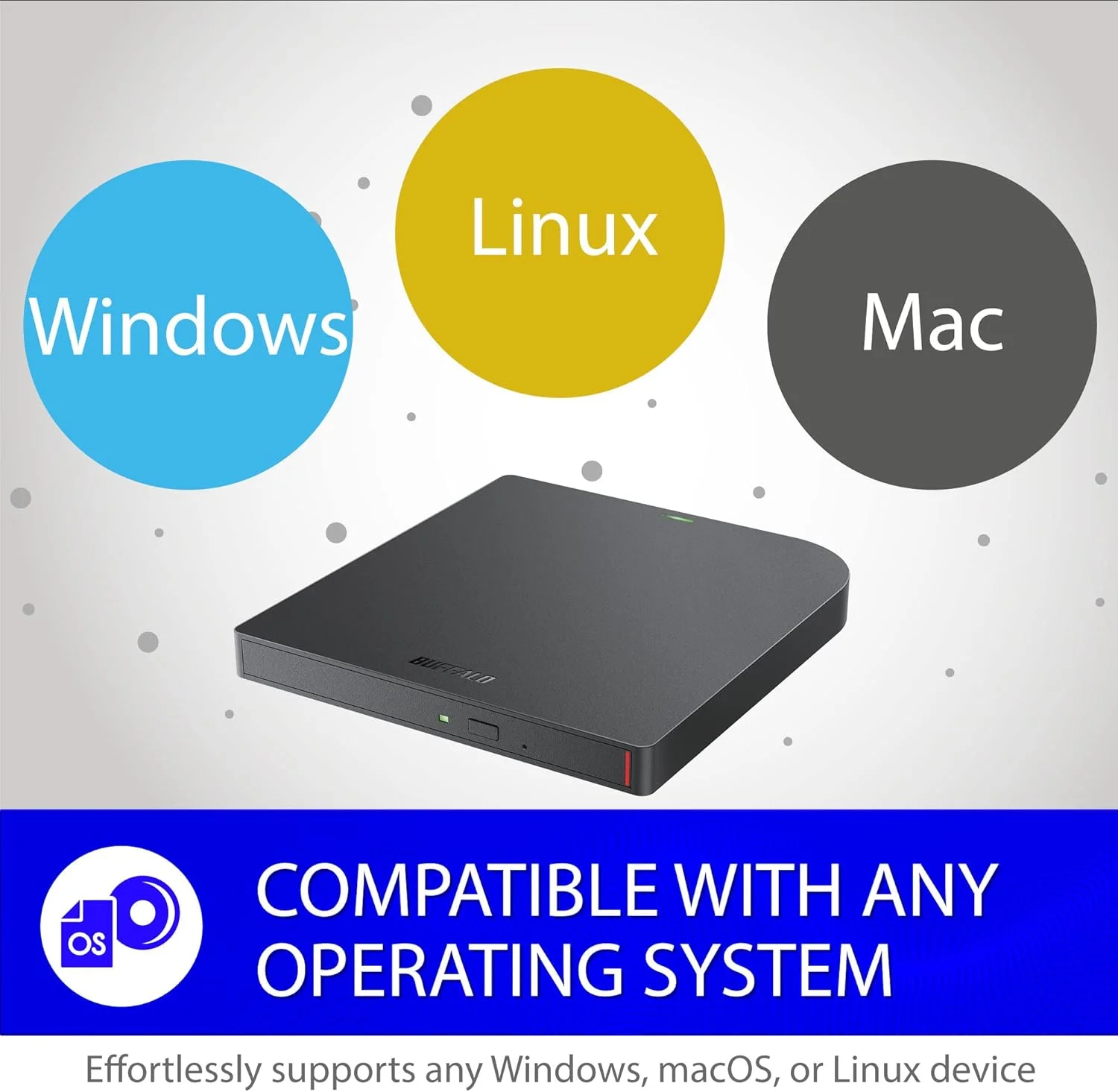 درایو نوری اکسترنال Buffalo BRXL-PUS6U3B Blu-Ray DVD Combo مشکی