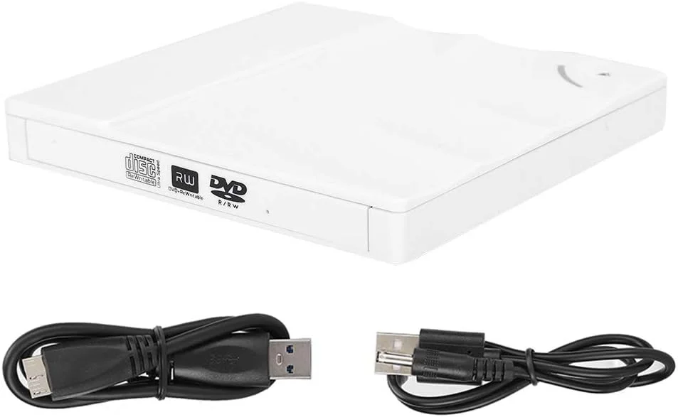 دی وی دی رایتر، سی دی، کامپیوتر پلاگ اند پلی برای رایت سریع دیسک (سفید، طرح برج پیزا)