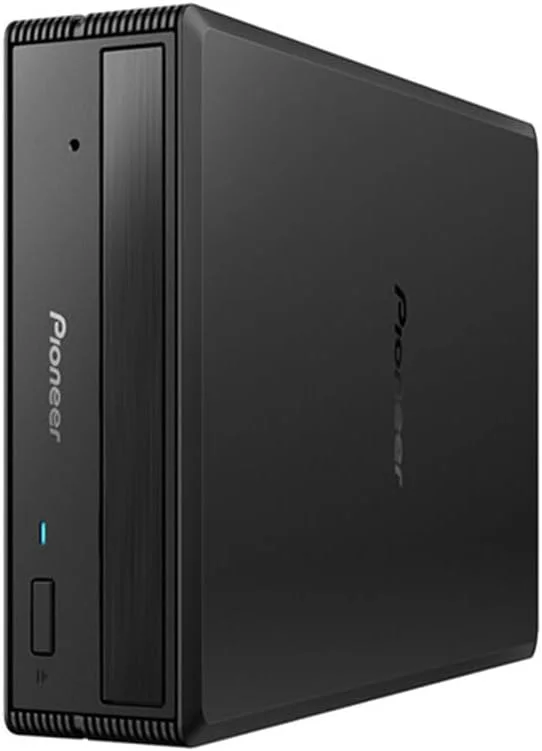 پایونیر BDR-X13UBK، مدلی استاندارد که از فناوری اختصاصی برای دستیابی به قابلیت اطمینان بالا و سرعت نوشتن 16x BD-R استفاده می کند، رایتر اکسترنال BD/DVD/CD با USB 3.2 Gen1 / 2.0