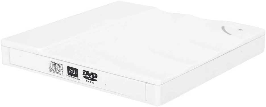 دی وی دی رایتر، سی دی، کامپیوتر پلاگ اند پلی برای رایت سریع دیسک (سفید، طرح برج پیزا)