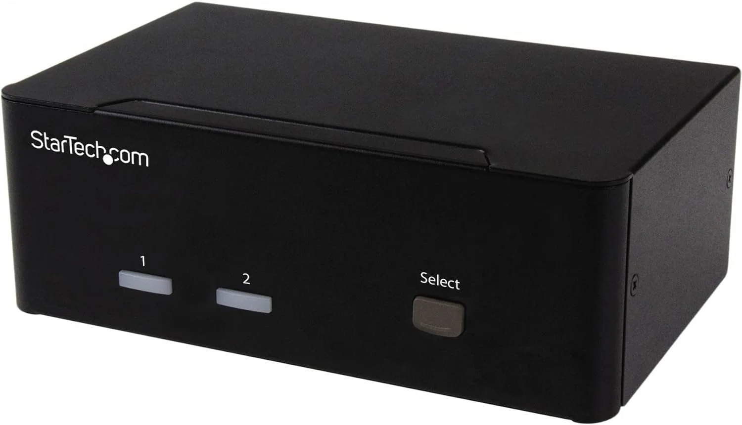 سوئیچ KVM دو پورت VGA استار تک - VGA دوگانه - کلید میانبر و پشتیبانی از صدا - سوئیچ KVM 1920x1200 - سوئیچ ویدئویی KVM (SV231DVGAU2A)، مشکی