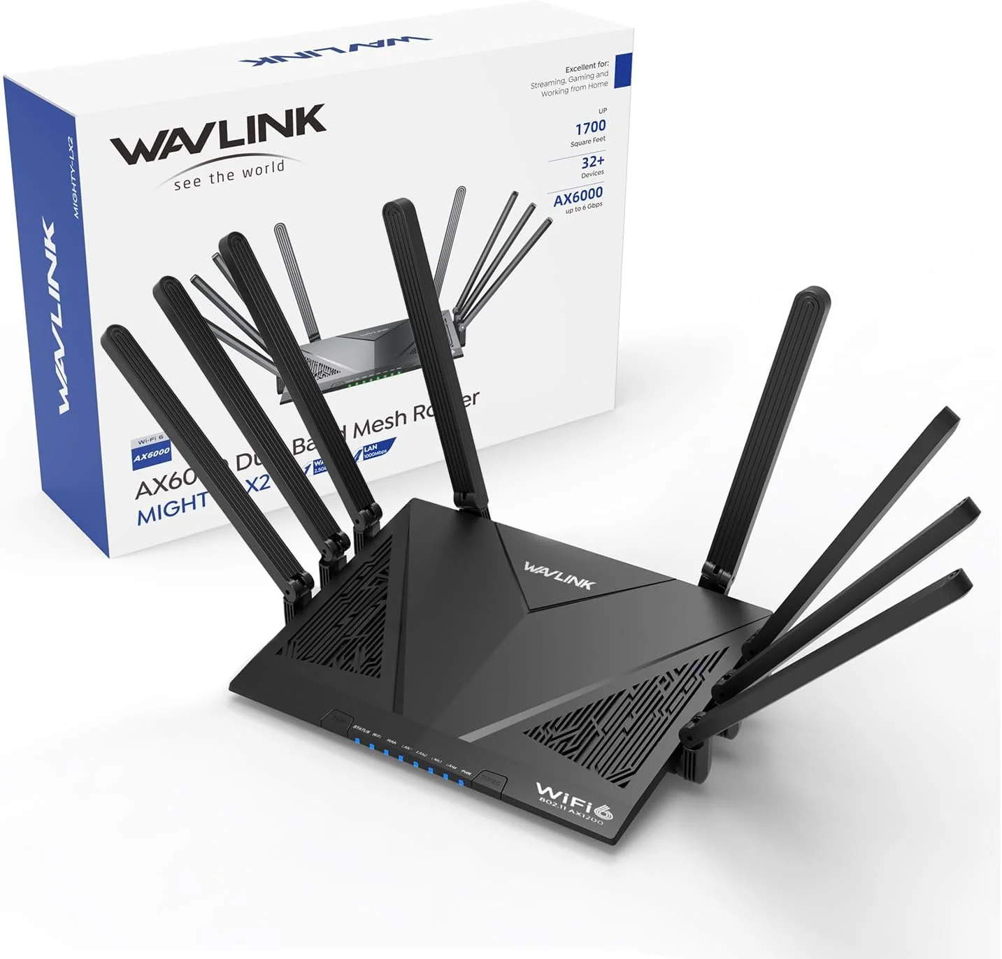 بسته شبکه مش WAVLINK شامل روتر مش AX6000 و روتر مش AX3000