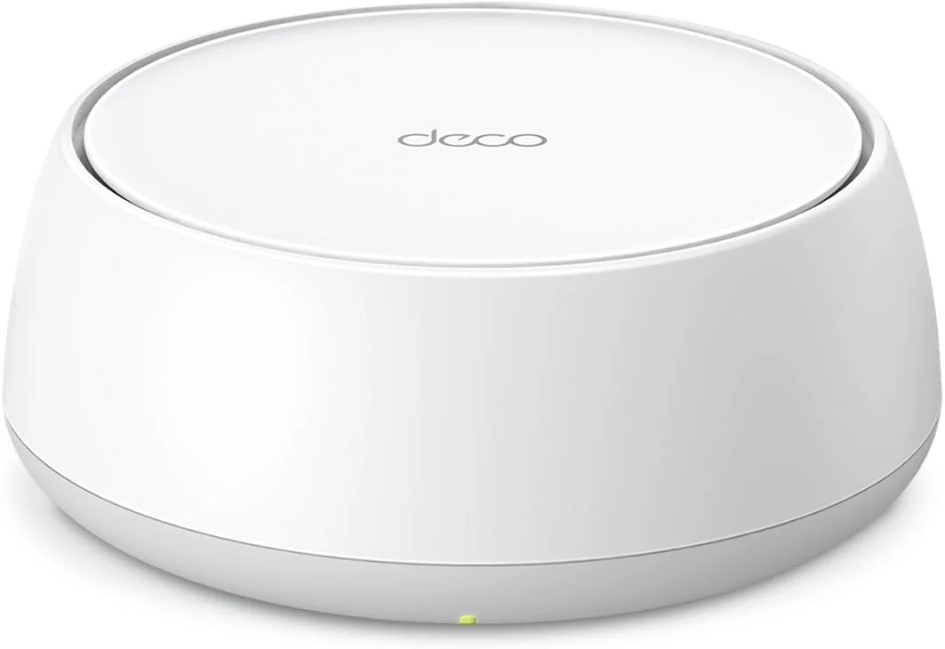 روتر مش وای‌فای 7 دو بانده TP-Link Deco BE23 BE3600 | 4-جریانه 3.6 گیگابیت بر ثانیه، 160 مگاهرتز | پوشش تا 230 متر مربع | 2 پورت 2.5G بک‌هال سیمی | VPN، MLO، HomeShield، کمک تخصصی رایگان، بسته‌ی 1 عددی