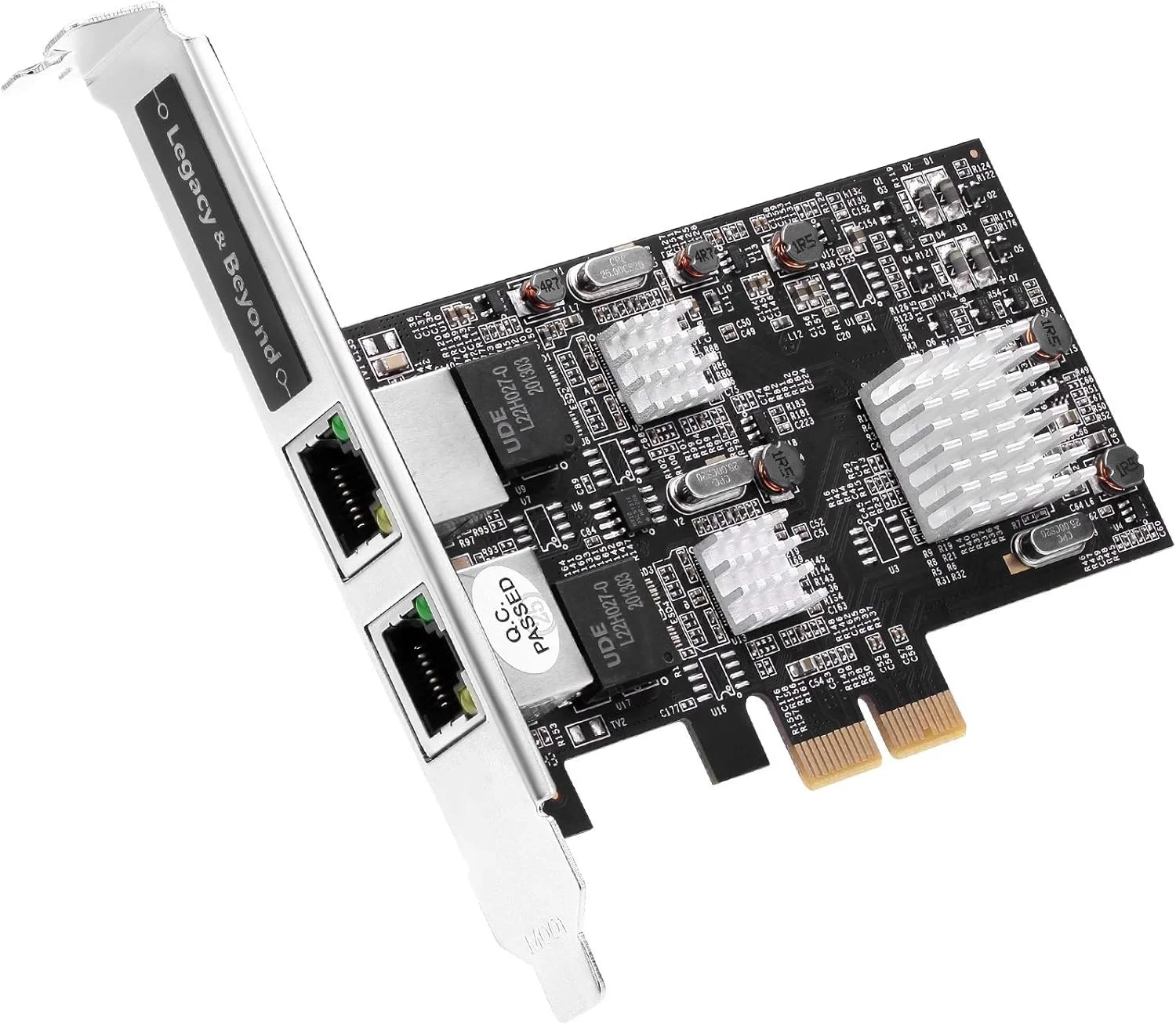 کارت شبکه دوگانه 2.5G چهار سرعته Multi-Gigabit Ethernet PCIe، PCIe 2.0 x2 به دوگانه RJ-45، 2.5GBASE-T، NBASE-T، 2500/1000/100/10 مگابیت در ثانیه، چیپست Realtek RTL8125، براکت های دوگانه (LB-GE0711-S1)