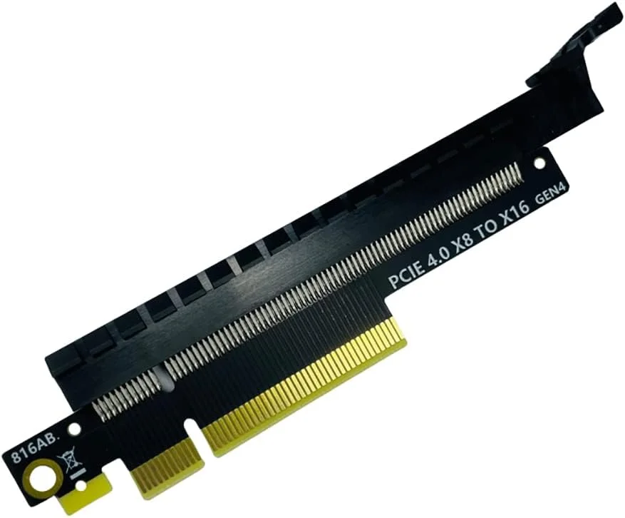 برد تبدیل کارت رایزر JMT PCIE 4.0 X4 X8 به X16، آداپتور PCB GEN4 برای کارت گرافیک، کارت شبکه، کارت کپچر و سایر کارت های استاندارد PCIE (X8 به X16)