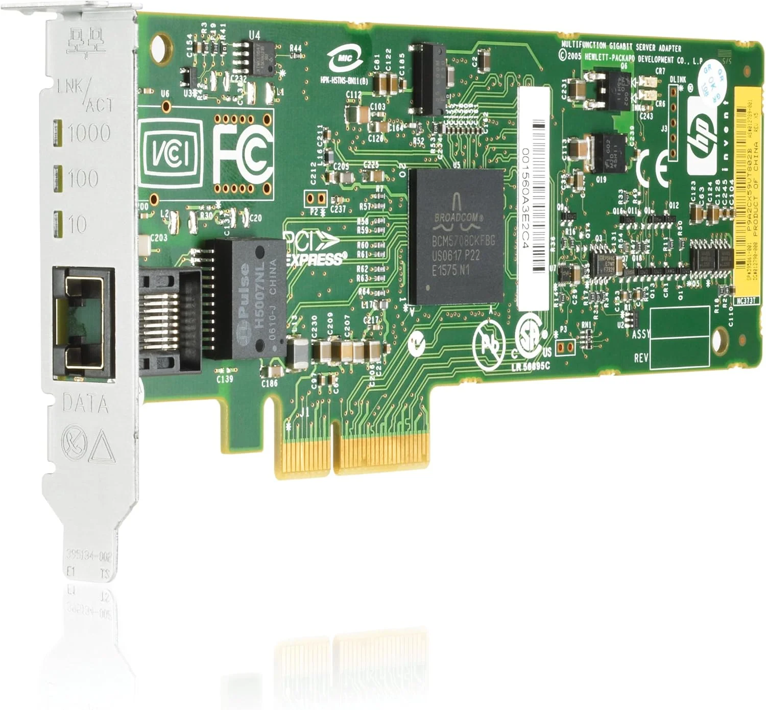 آداپتور گیگابیتی HP NC373T Pcie Mfn 1000T