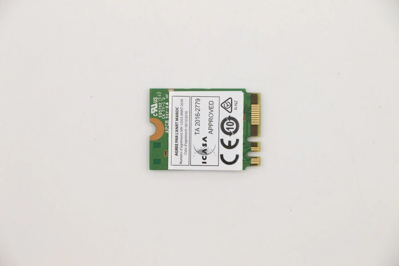 قطعه یدکی: ماژول بی سیم Lenovo M.2 PCIe 802.11ac 1x1 + Bluetooth 4.x، FRU01AX764 (ماژول بی سیم Bluetooth 4.x)