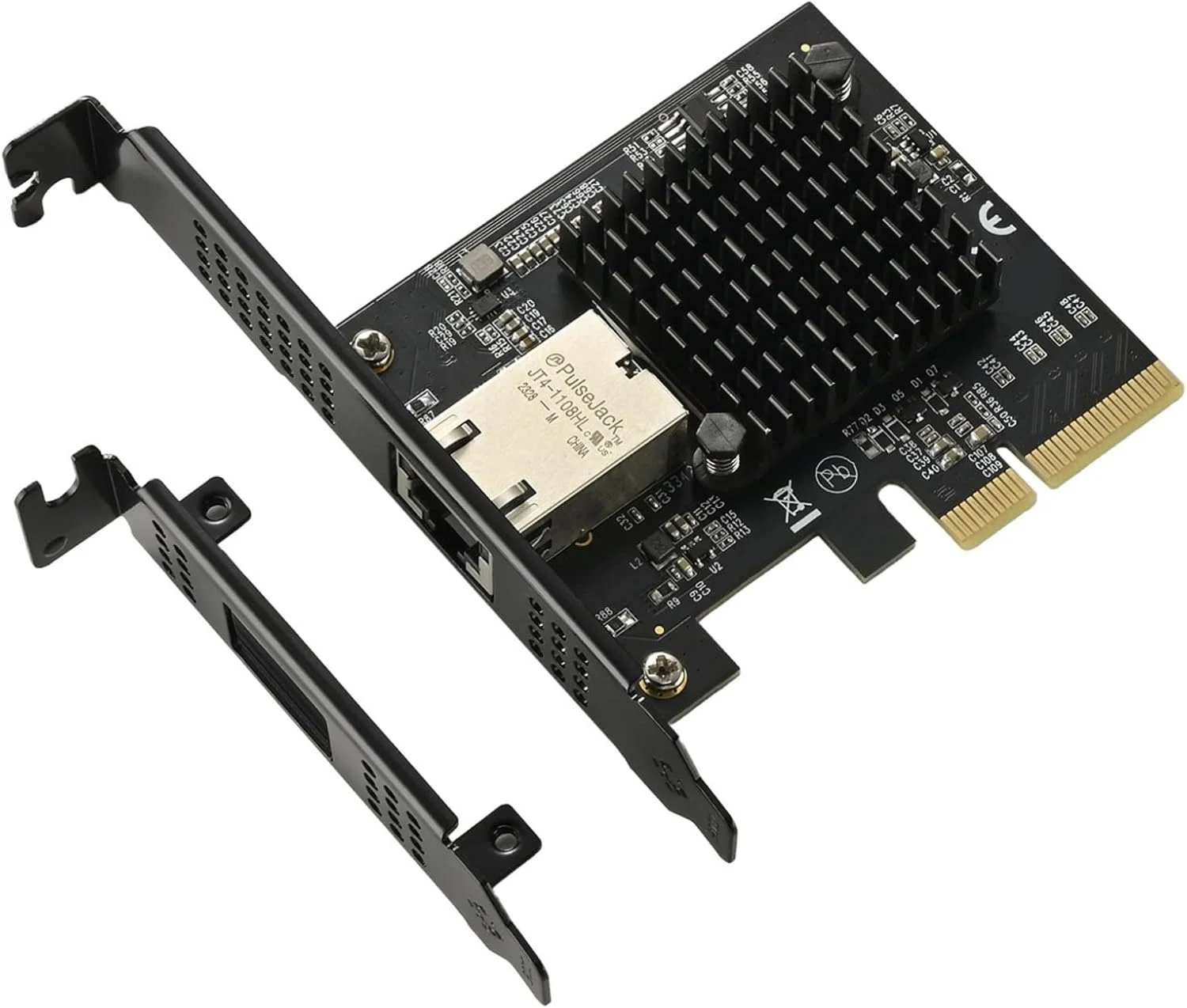 کارت شبکه 10Gbps AQC113 PCIE به تک پورت RJ45، کابل انتقال داده اترنت با رابط های PCIE 1G/2.5Gbps/5Gbps/10Gbps