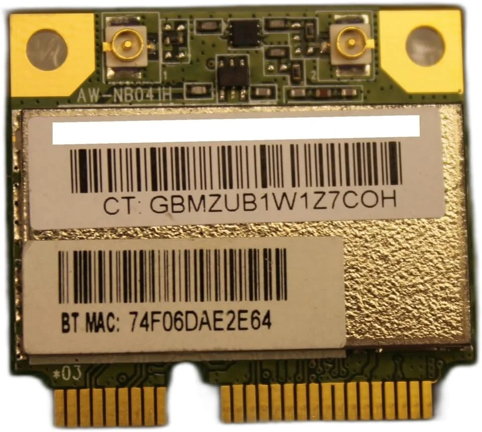 کارت شبکه وایرلس مینی PCIe مدل HP RT3090BC4 802.11B/G/N WLAN بلوتوث وای فای با شماره فنی 617551-001