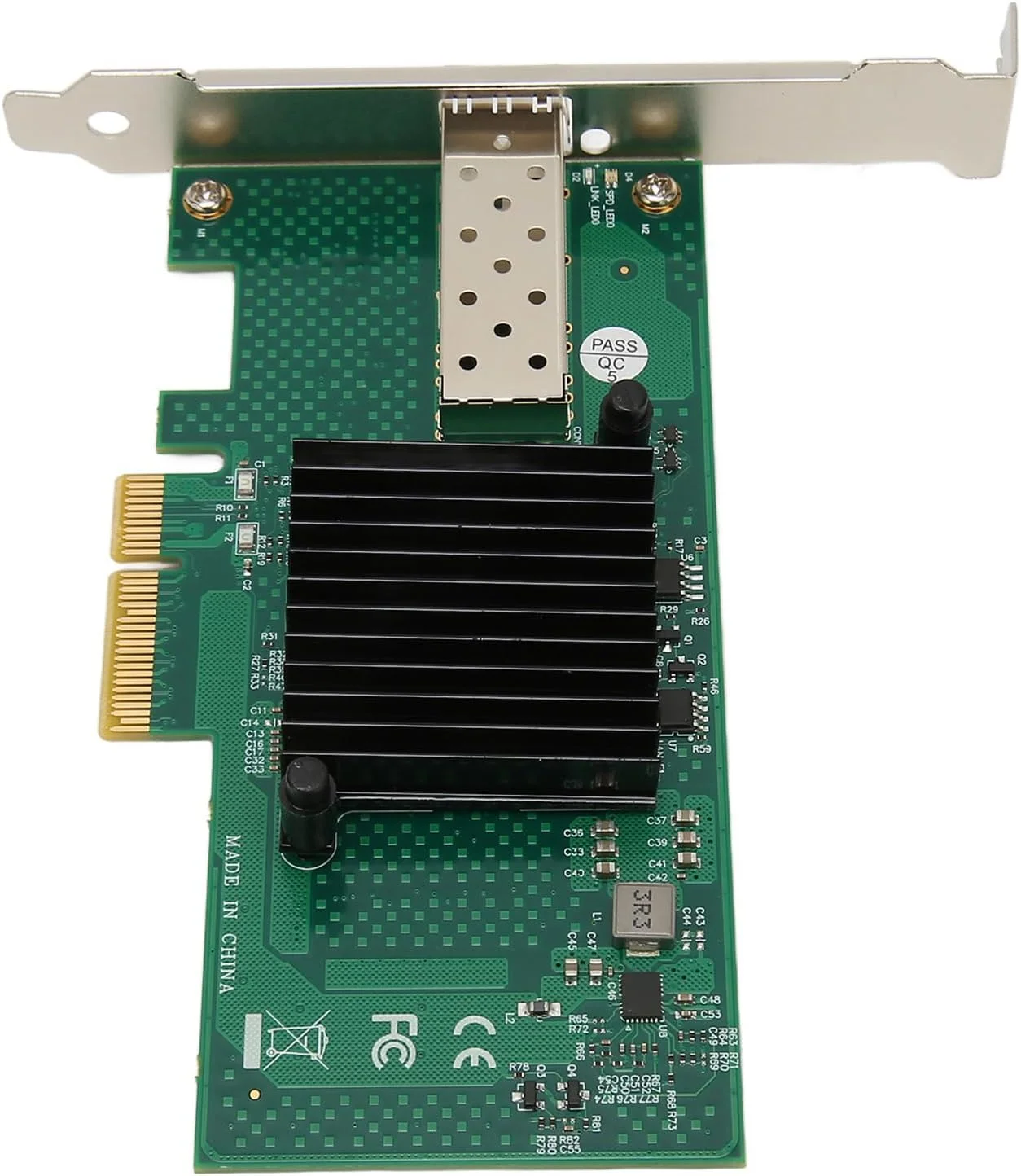 کارت شبکه Yunseity PCIe با سرعت 10000 مگابیت بر ثانیه PCI Express X4 5.0GT s SFP LC آداپتور گیگابیتی فیبر نوری برای سرور