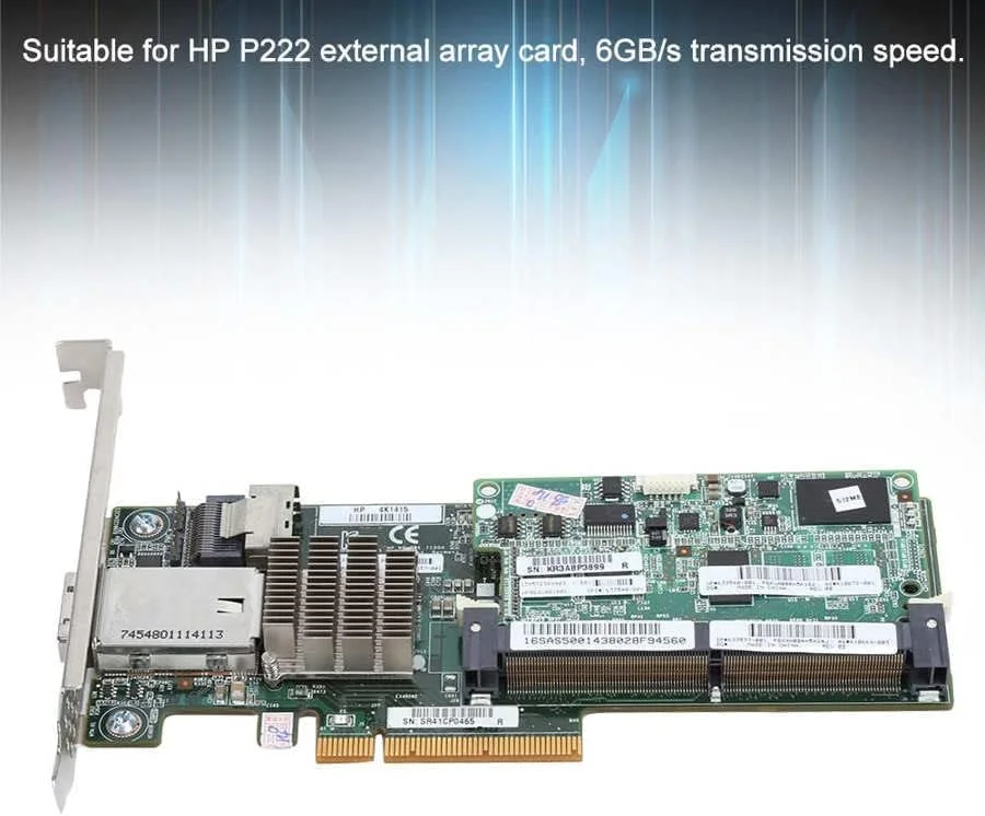 کارت آرایه خارجی با سرعت انتقال 6 گیگابیت بر ثانیه و حافظه کش 512 مگابایتی، ماژول آداپتور کنترلر شبکه PCIe