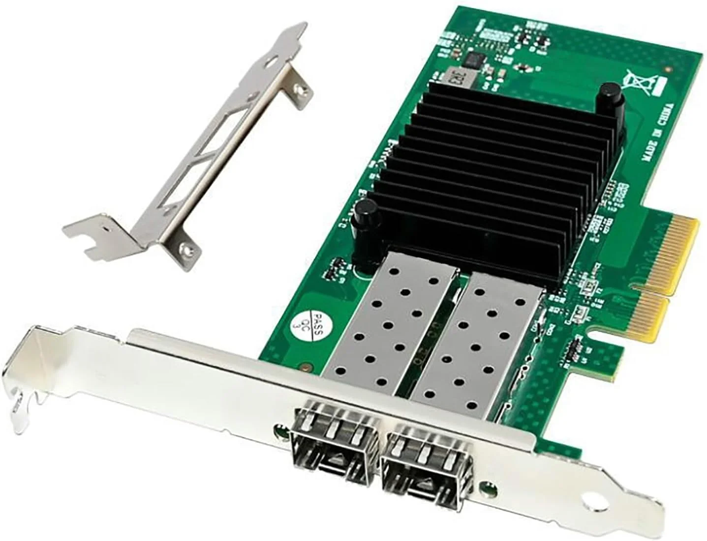 آداپتورهای اترنت 10G PCIE با چیپست 82599ES X520-DA2، آداپتورهای اترنت SFP+ تک/دو پورت برای کارت دسکتاپ