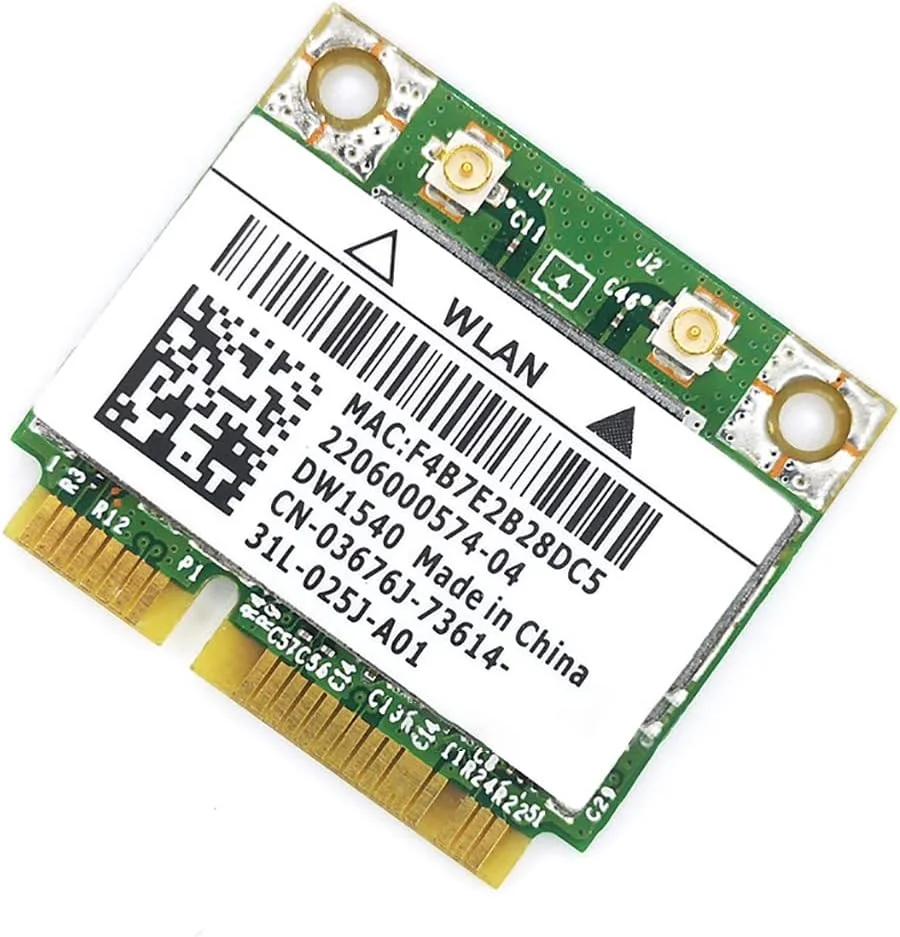 کارت آداپتور بی‌سیم JMT دو بانده 2.4G/5G Mini Pcie 300Mbps 802.11A/B/G/N BCM943228 DW1540 کارت شبکه بی‌سیم داخلی سازگار با Win7/8/10
