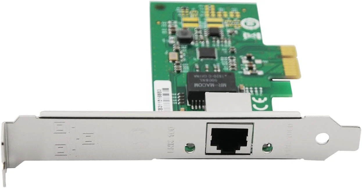 کارت شبکه گیگابیتی اترنت PCIe x1، کارت NIC تک پورت دسکتاپ با کنترلر RTL8111H، سبز