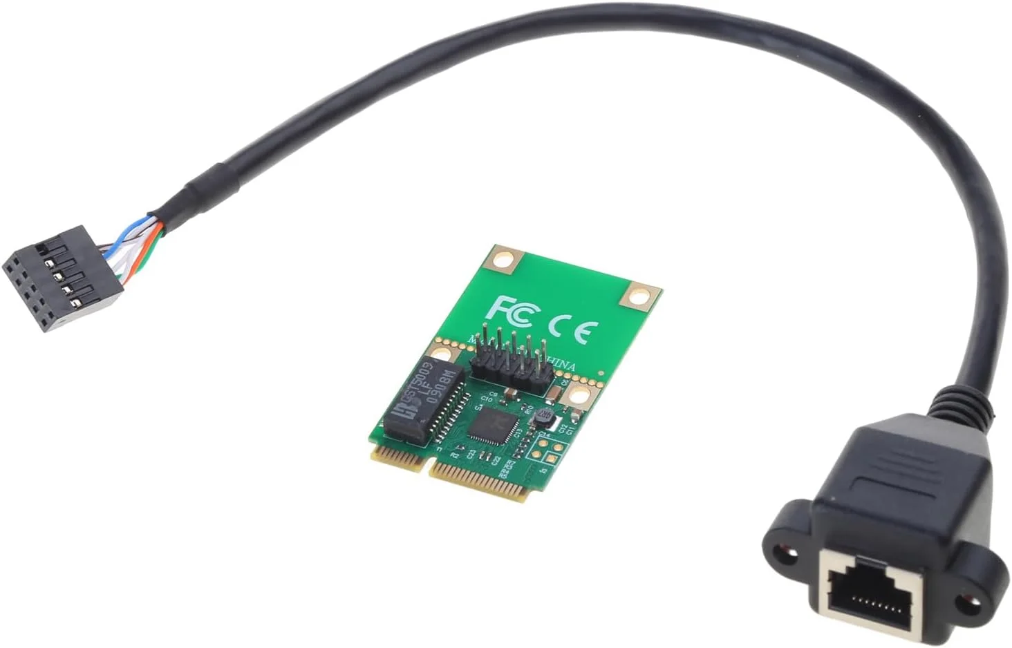 کارت شبکه گیگابیتی Mini PciE به RJ45 آداپتور کارت پرسرعت 1000 مگابیت بر ثانیه اترنت گیگابیتی RJ45 Pci-e