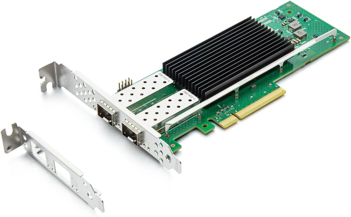 کارت شبکه 25G اترنت ipolex، دارای 2 پورت SFP، PCIe 4.0 X8، کنترلر Intel E810، پشتیبانی از Windows 10/11/2016/2019/2022 /Centos7/ Ubuntu20/Vmware/Esxi7.0 (عدم پشتیبانی از MAC)