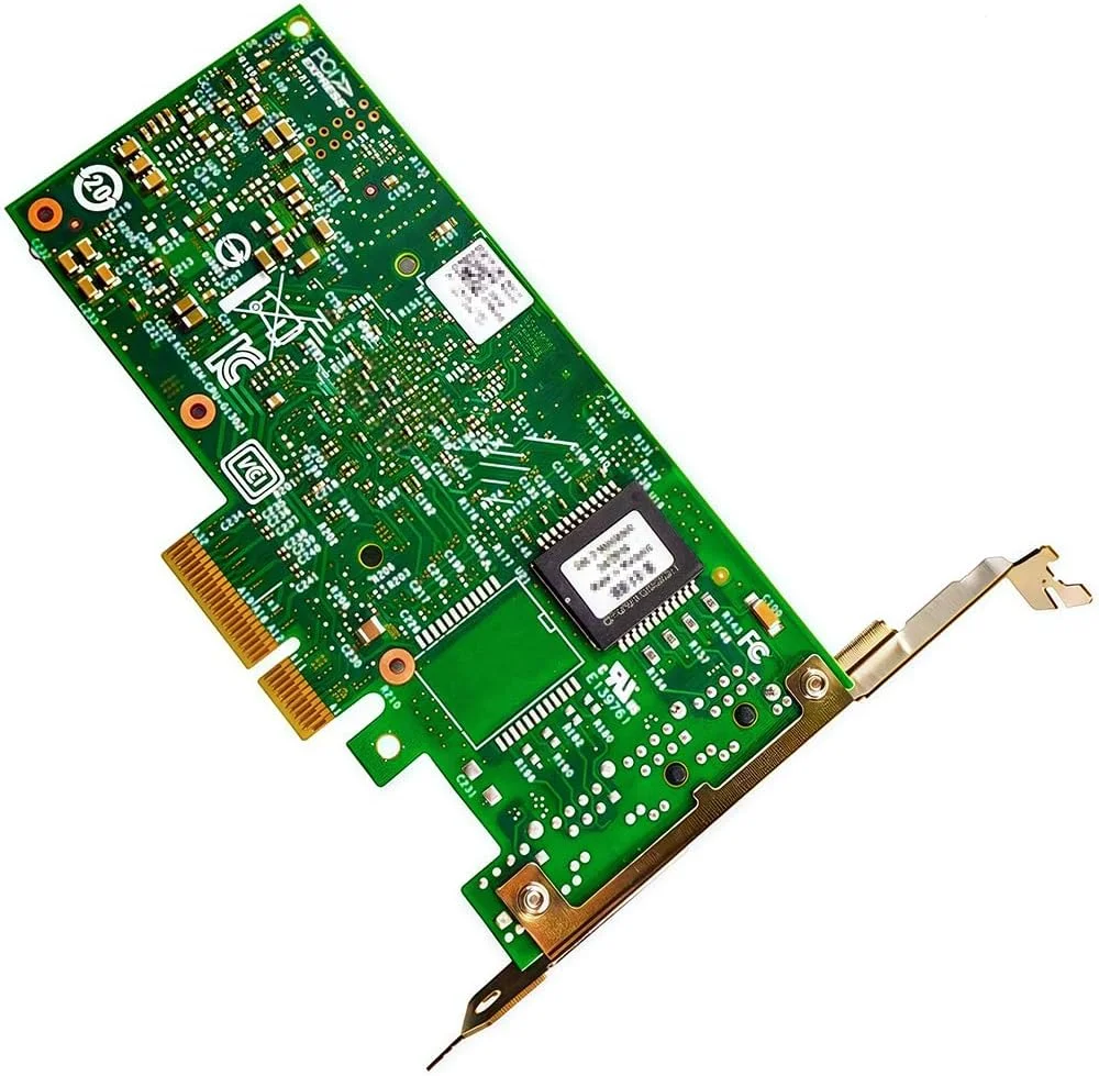 کارت شبکه 1GbE RJ45 سازگار با کارت اترنت I350-T2 PCIe، دارای 2 پورت 1000BASE-T RJ45، PCIe 2.1، SR-IOV، فریم‌های جامبو، PXE iSCSI VLAN 802.1Q EEE آداپتور شبکه PCI