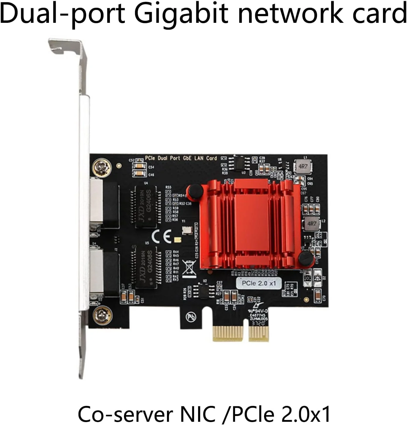 کارت شبکه گیگابیتی PCIE با چیپ 82575 82576، کارت شبکه دسکتاپ 10/100/1000 مگابیت بر ثانیه اترنت آداپتور برای کامپیوتر