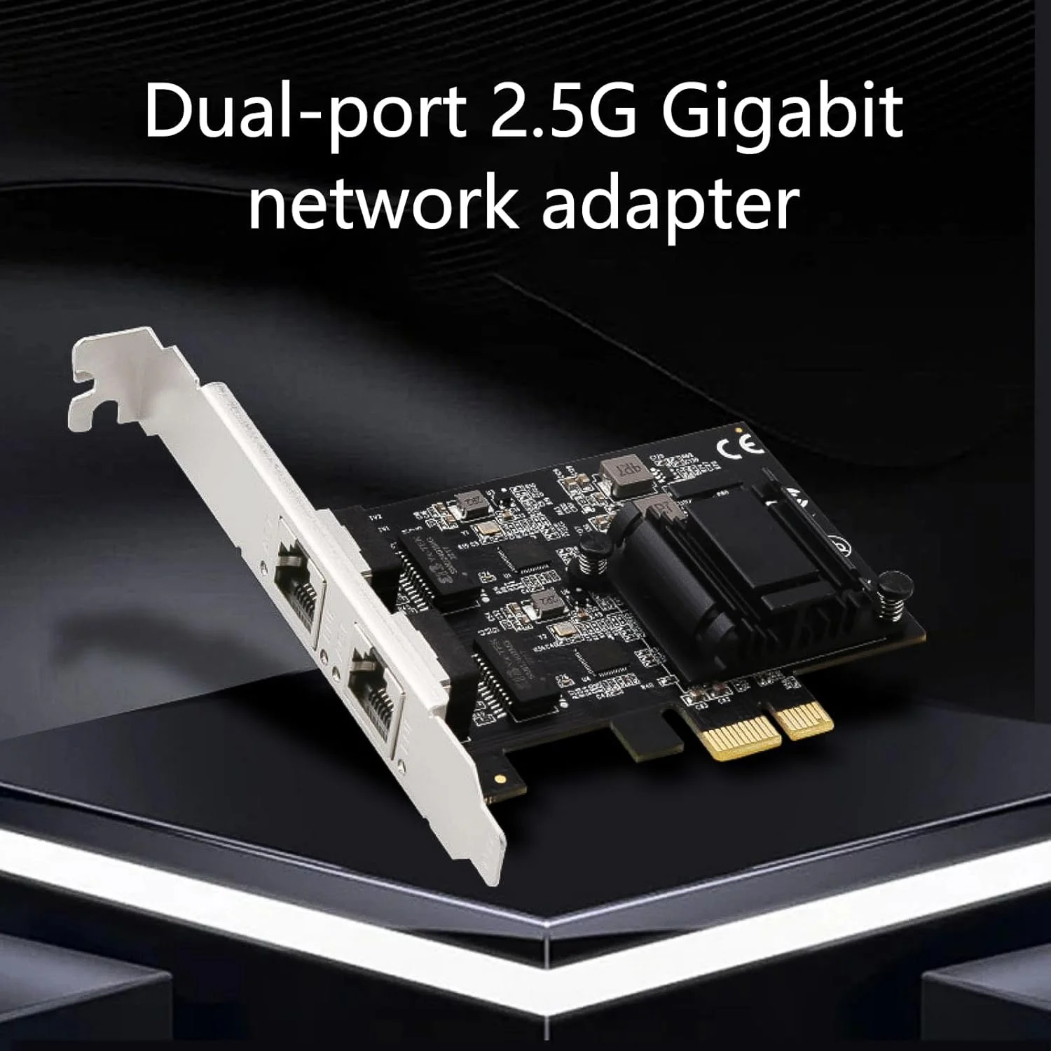 کارت شبکه گیگابیتی RTL8125B PCIE به RJ45 با سرعت 10/100/1000/25000 مگابیت بر ثانیه